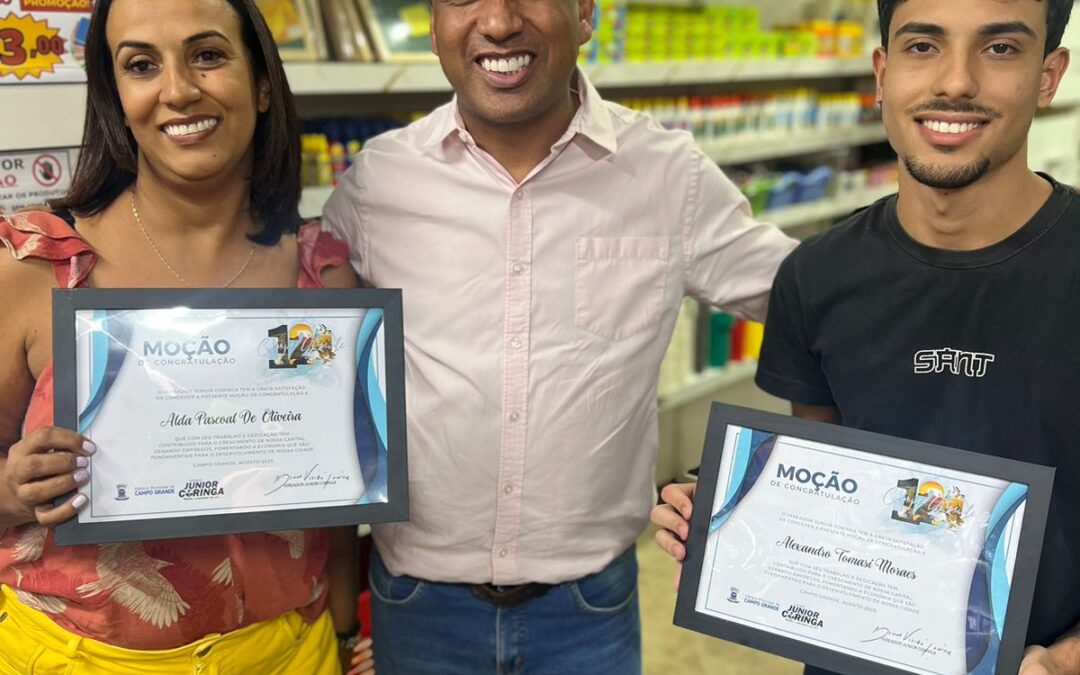 Em atitude inédita, vereador homenageia empresários e comerciantes pelo aniversário da capital.