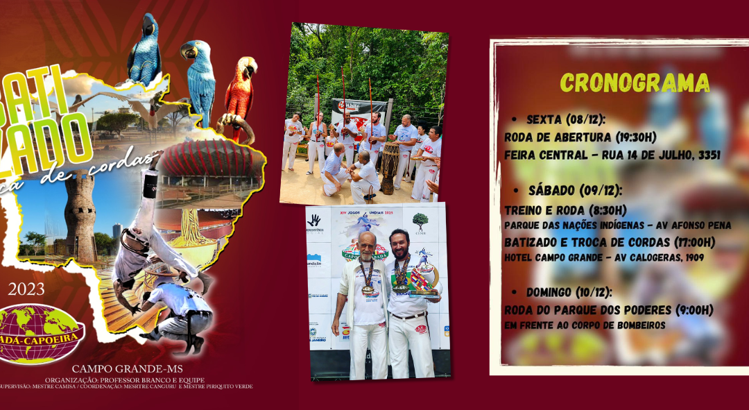 Grupo Abadá realiza roda de capoeira aberta a toda população neste fim de semana.