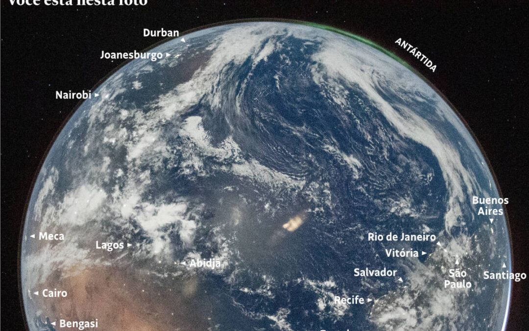Confira cidades que aparecem em fotos da Terra feitas pela Artemis 2